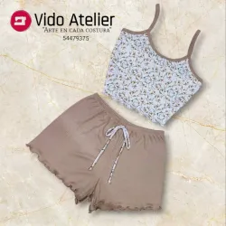 Pijama de 2 piezas corto Camel C