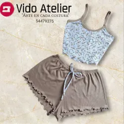 Pijama de 2 piezas corto Camel C