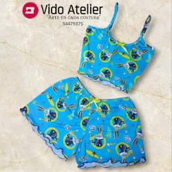 Pijama de 2 piezas corto Bugs Bunny