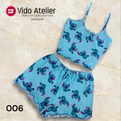 Pijama de 2 piezas corto Stitch 006