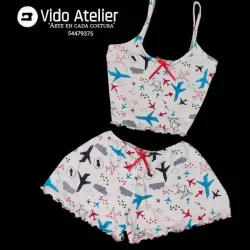 Pijama de 2 piezas corto Flying