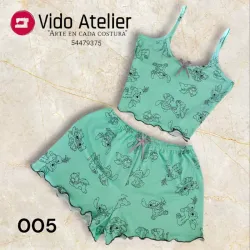 Pijama de 2 piezas corto Stitch 005