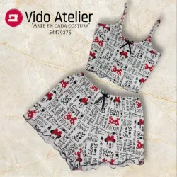 Pijama de 2 piezas corto Minnie 