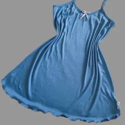Vestido Azul Metálico
