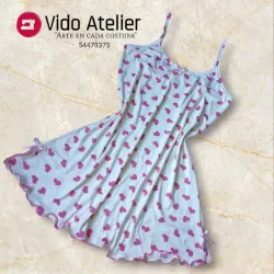 Vestido Corazones rosados