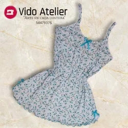 Vestido Estampado Azul