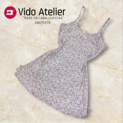 Vestido Estampado Rosa