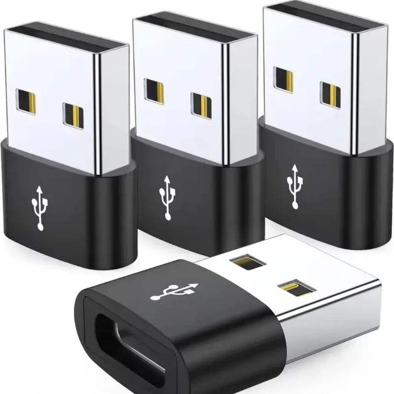 Adaptadores tipo C hembra A USB macho