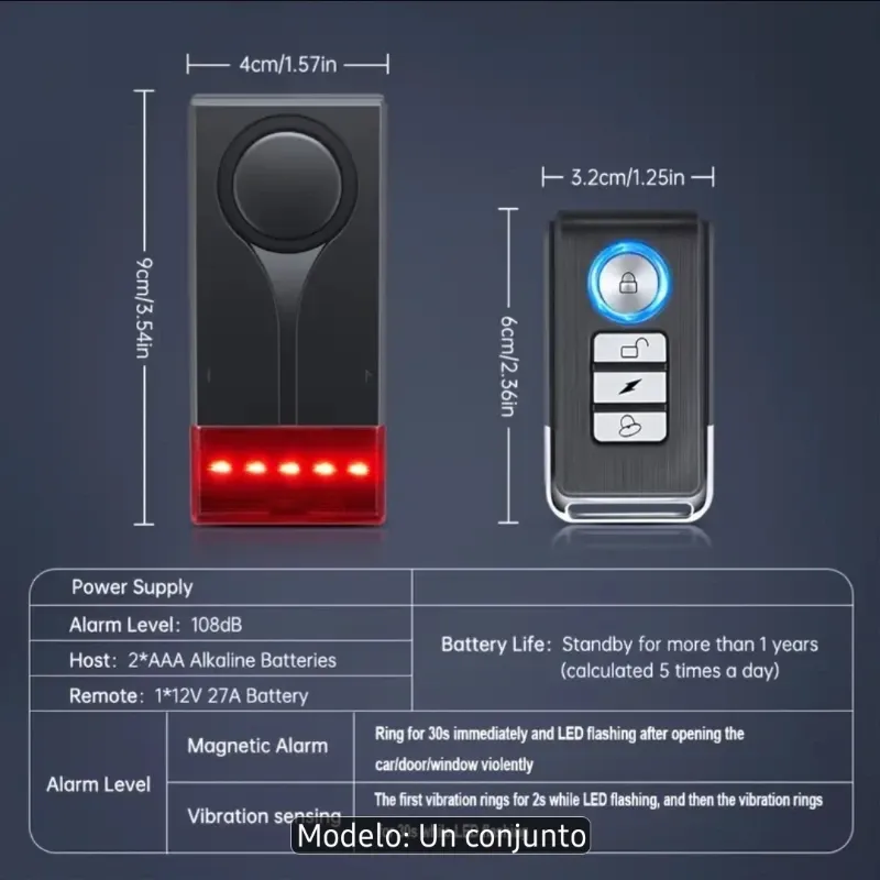 Alarma con sensor de movimiento