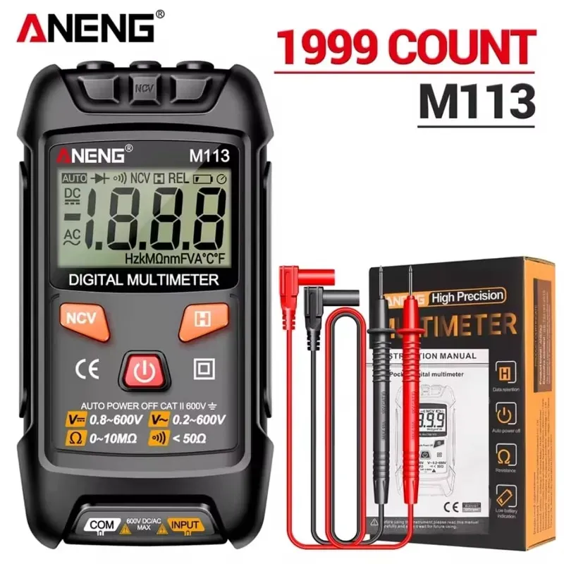 ANENG-multimetro inteligente M113 