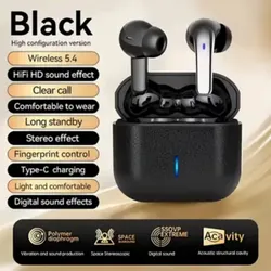 Audífonos inalámbricos TWS Black cuadrados