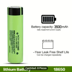 Bateria de litio 18650 de 3500mah