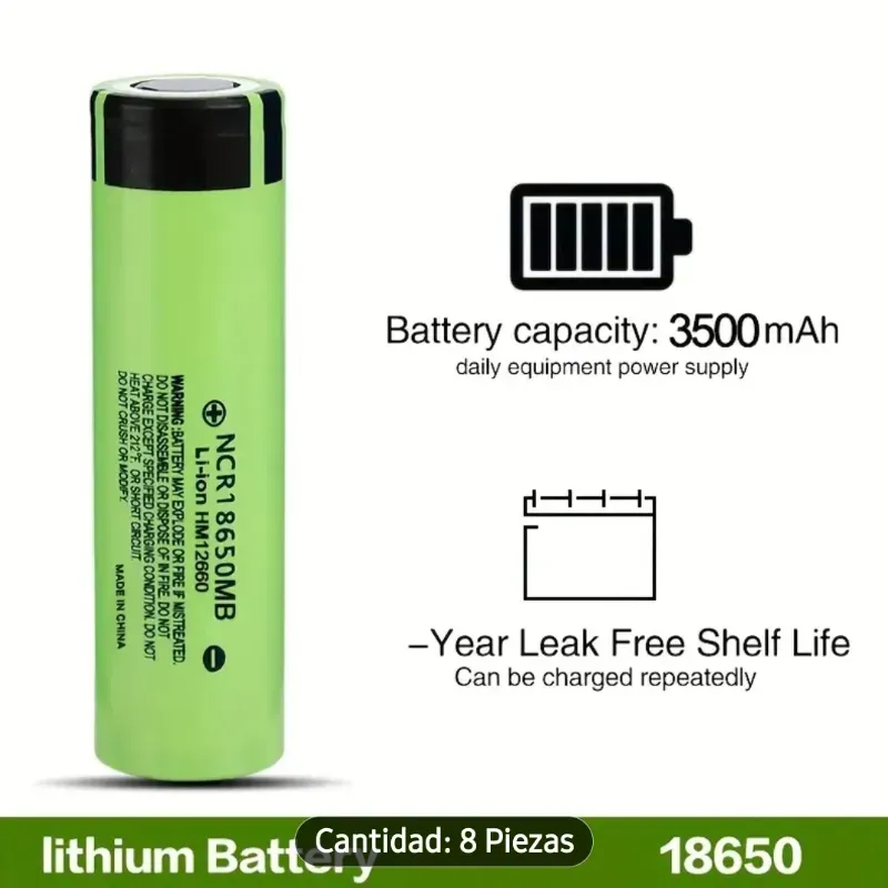 Bateria de litio 18650 de 3500mah