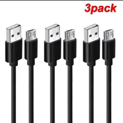 Cable de carga USB-V8 negro