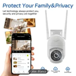 Camara de seguridad 360 grados con antena