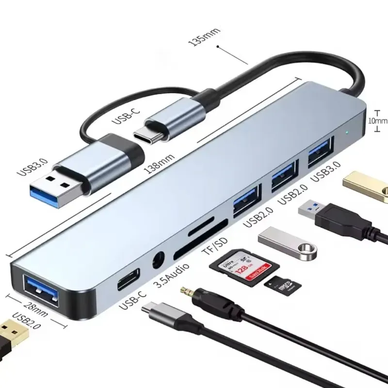 estacion de acoplamiento 8 en 2 para PC 