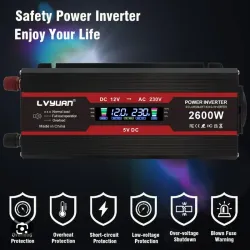 Inversor de Onda sinosoidal pura 1300w (2600w pico)