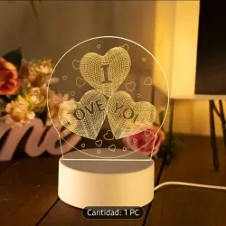 Lampara decorativa i love you