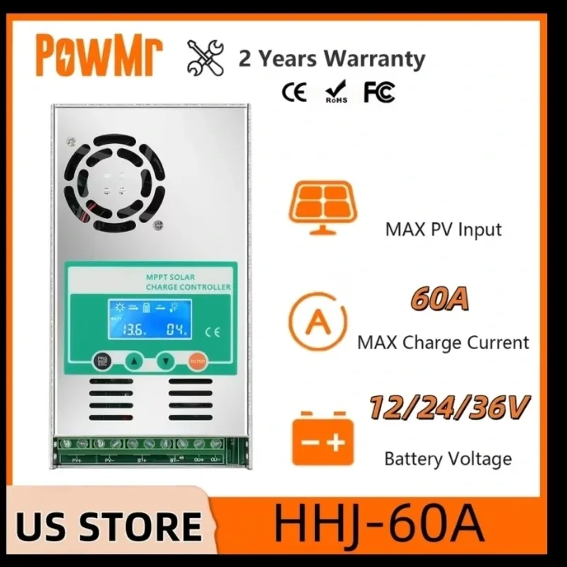 MPPT cargador solar POWmr 60A