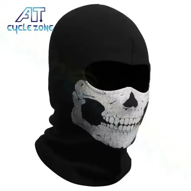 pasamontañas estampado de calavera 