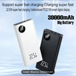 Power bank 30 000mah 22.5W