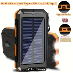 Power bank de carga solar 10 000mah 