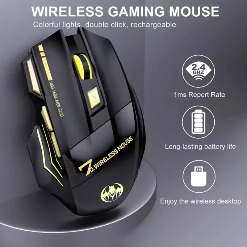 Raton inalambrico gamer 7D