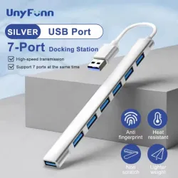 Regleta USB metalica multipuerto 7 puertos