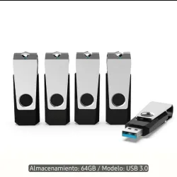 Usb 64 GB 3.0 negra
