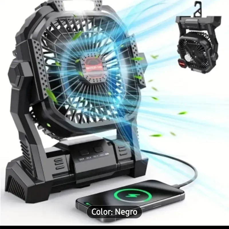 Ventilador portatil recargable de 20 000mah