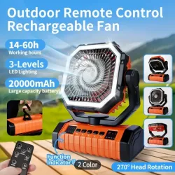 Ventilador recargable de bateria de litio 20 000mah