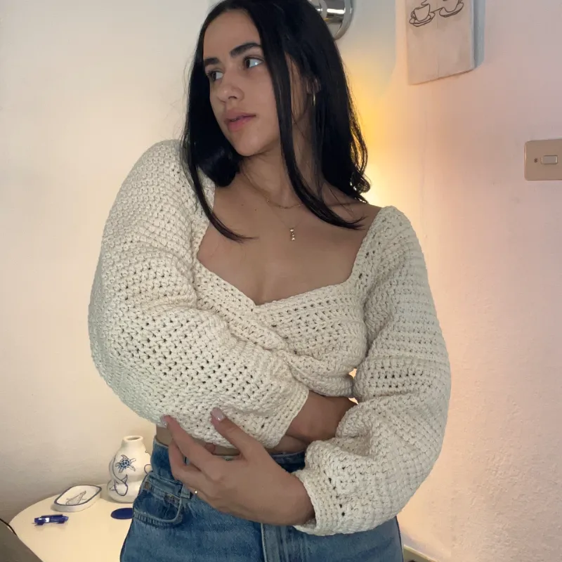 Blusa con dos mangas 