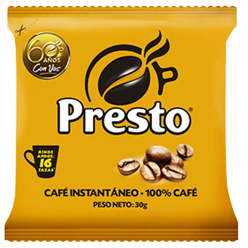 CAFÉ INSTANTÁNEO PRESTO