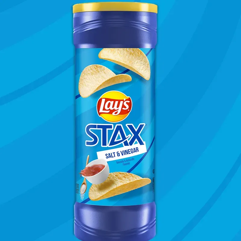 LAYS STAX SALT & VINEGAR 