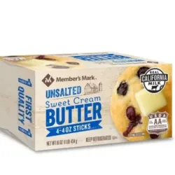 MEMBER'S MARK UNSALTED SWEET CREAM BUTTER 