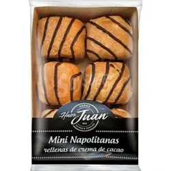 MINI NAPOLITANAS RELLENAS DE CREMA DE CACAO