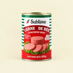 Carne de res enlatada