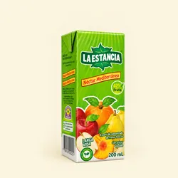 Jugo de caja pequeño mediterraneo