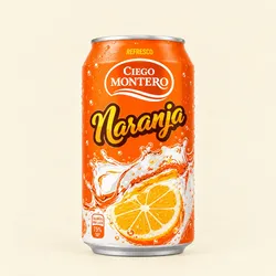 Refresco de lata Naranja 