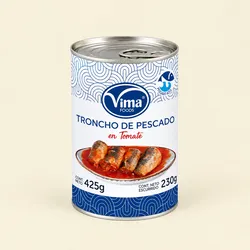 Troncho de pescado en salsa de tomate