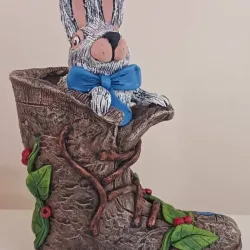 Bota  con conejo