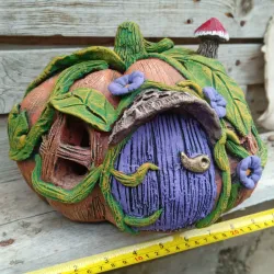 Calabaza grande casita