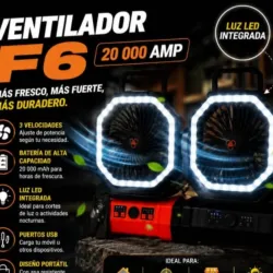 Ventilador recargable F6