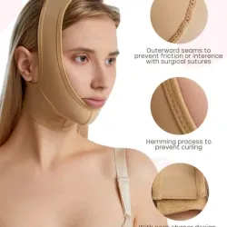 Fajas faciales post quirúrgicas profesionales (mentoneras)