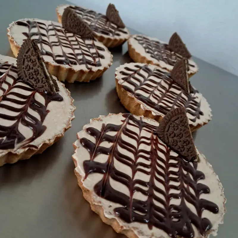 Mini tarta cheesecake de chocolate 