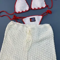 Set de bikini y falda “Abanico”