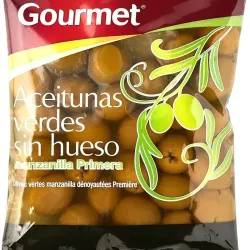 Aceitunas verdes  sin hueso Gourmet 180g 