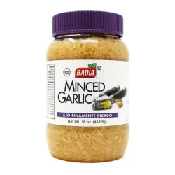 Ajo finamente picado en aceite oliva marca BADIA226.7g