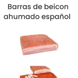 Barra de beicon ahumado español x lb ( lasqueado si lo desea)