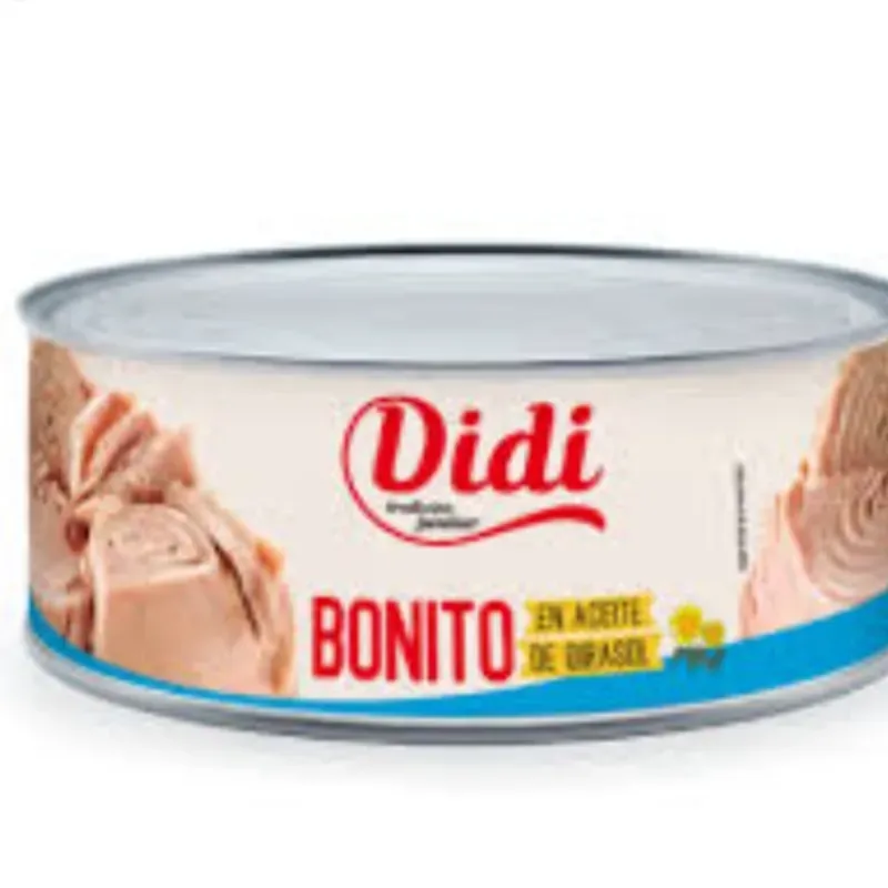 Bonito en aceite de girasol 900 g marca DIDI 